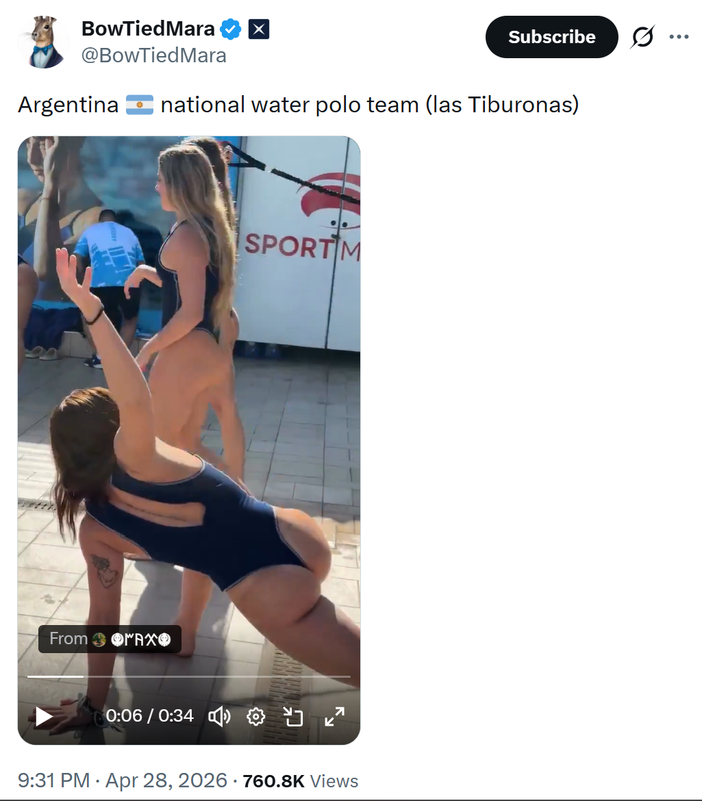 women of Argentina water polo team